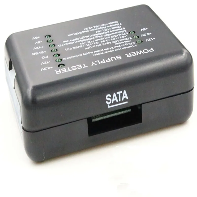ПК компьютер ATX SATA HDD Тестер питания Проверка 20/24 Pin диагностический инструмент