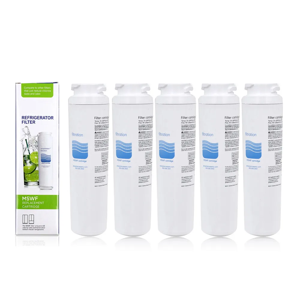 Water Filter Household Purifier Hydrofilter Mswf Refrigerator Water Filter Cartridge Replacement For Ge Mswf Filter 5 Pcs/lot