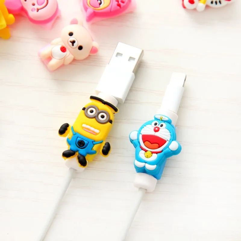 Keithnico 4 шт. мультяшный кабель протектор Saver usb зарядный шнур защитный рукав для iphone смарт настенный переключатель защита