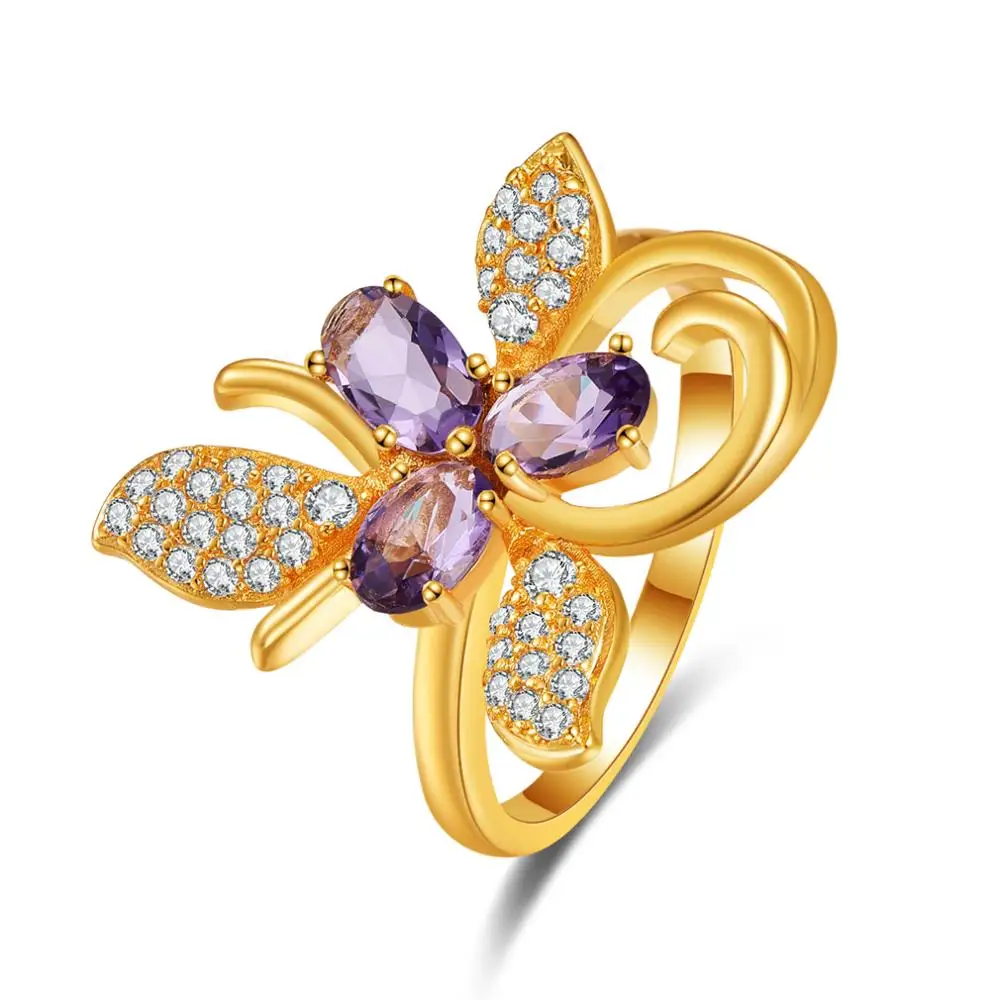 Свадебная Бабочка розовый овальной огранки кольцо драгоценные камни ювелирные