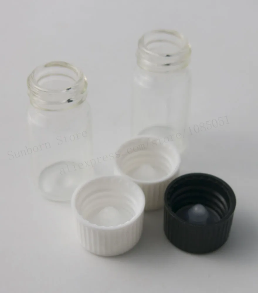 Акция! 30X7 мл пустая маленькая стеклянная бутылка с пластиковой закручивающейся