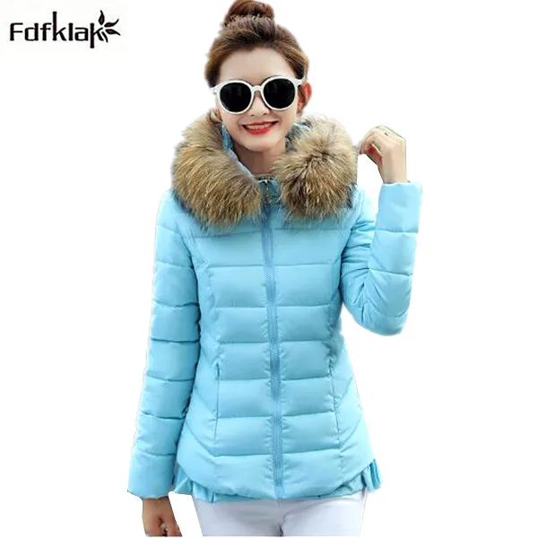 Новинка зимняя куртка Fdfklak в Корейском стиле женское облегающее короткое зимнее