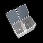 Органайзер для макияжа, с двойной сеткой, из прозрачного хлопка