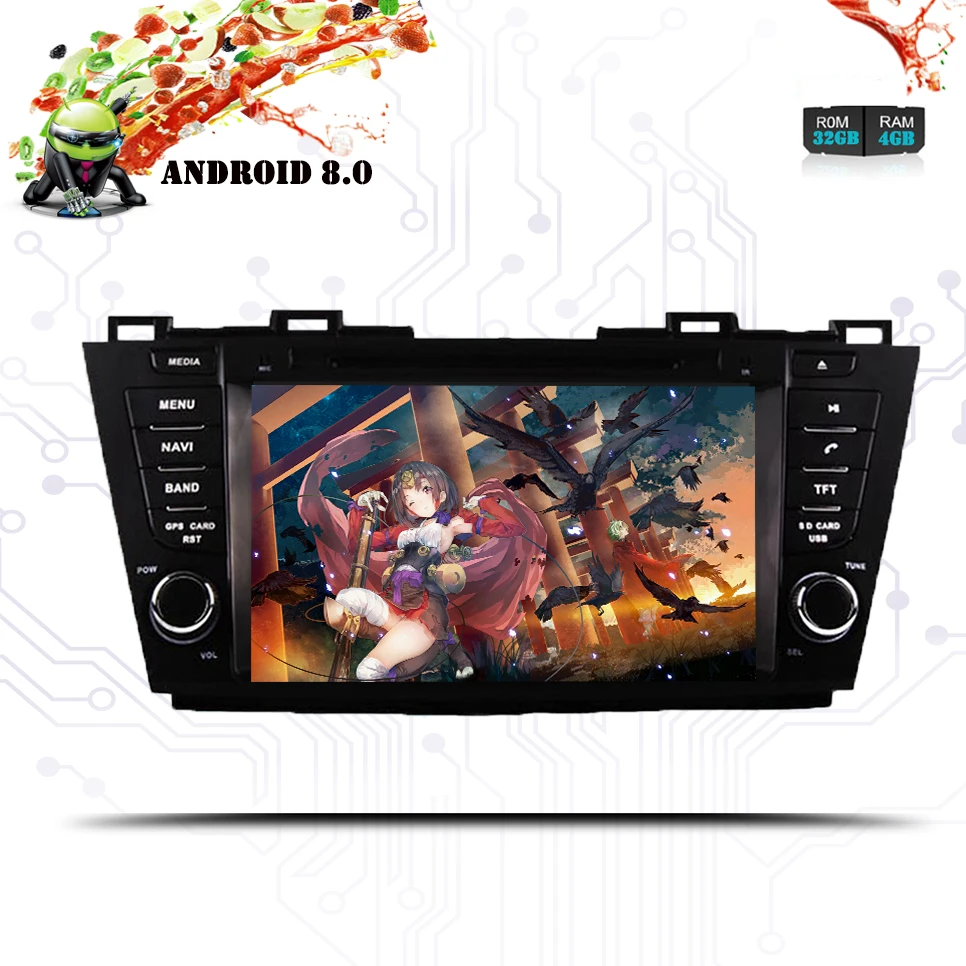 2 DIN Android 9 0 автомобильный dvd-плеер gps экран для Mazda 5 Premacy 2009-2012-13 mazda5 радио bluetooth карта