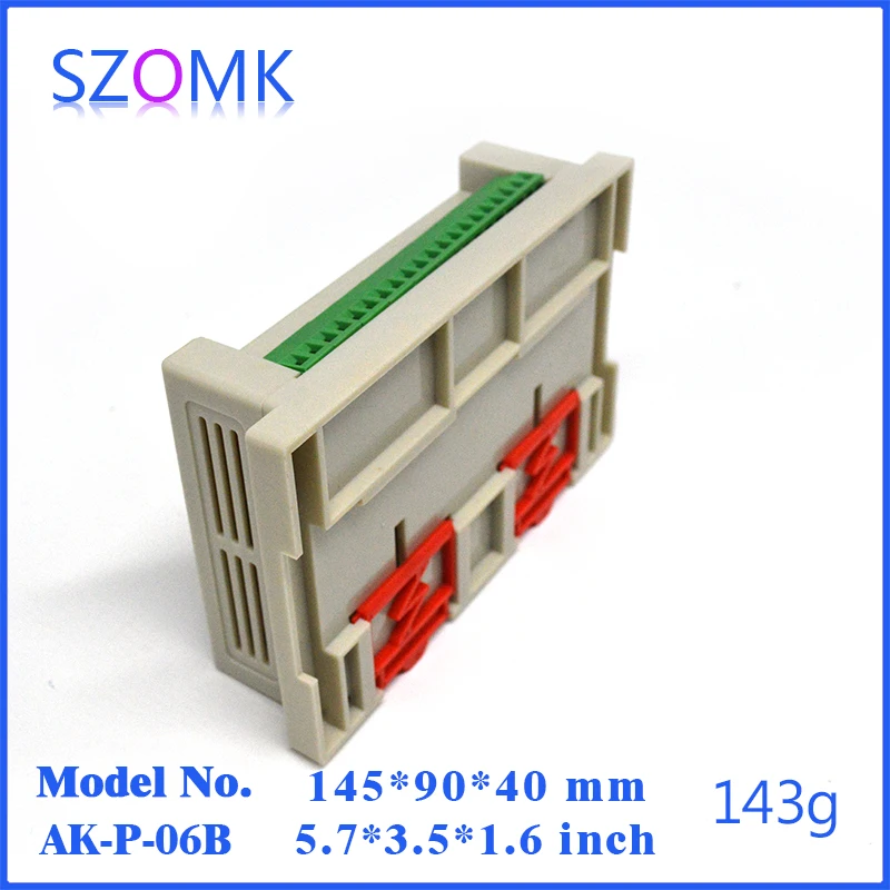 Пластиковый корпус чехол для электроники распределительная коробка на din рейку (4
