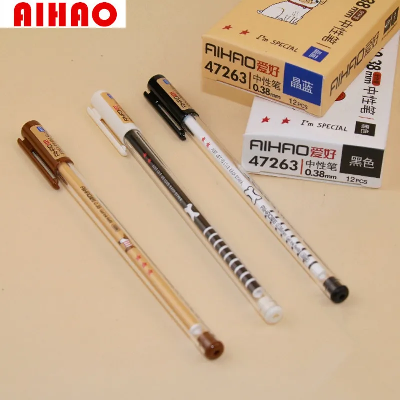 Aihao Новое поступление прекрасный Дизайн гладкой записи собака гелевая ручка