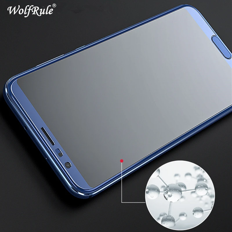 2 piezas de vidrio Huawei Honor V10 Protector de pantalla de vidrio templado para Huawei Honor V10 vidrio Honor V10 V 10 Pel&iacute;cula endurecida WolfRule-1
