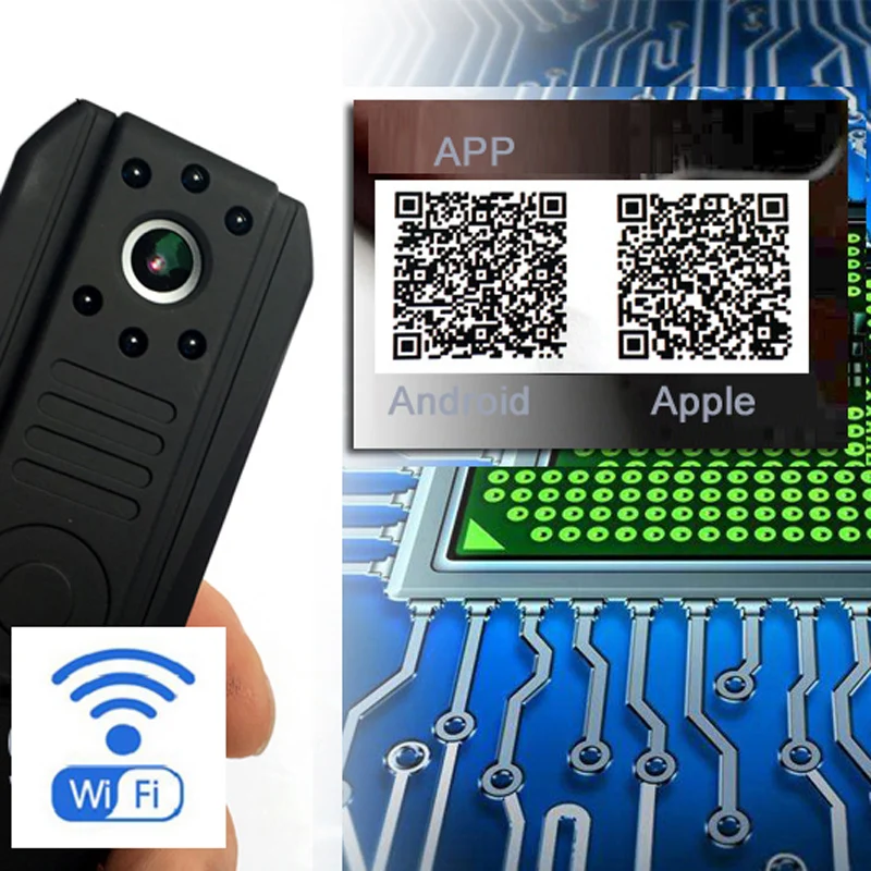 Volemer Wi-Fi мини-камера ночного видения беспроводная ручка видеокамера Full 1080 P HD DVR тело полиция Карманная камера Портативный DV Micro Cam