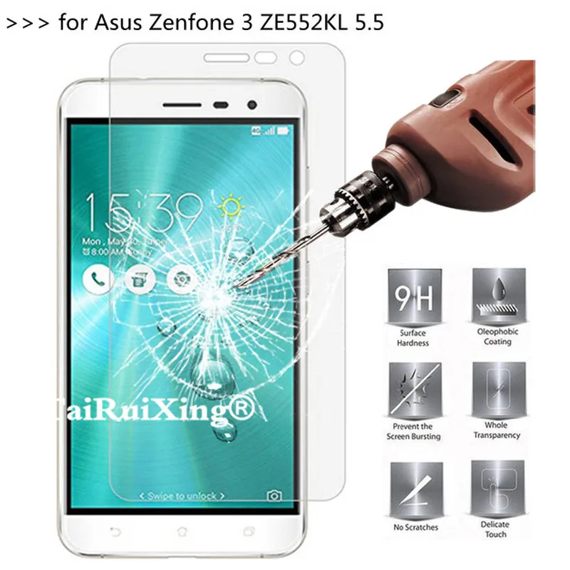 2.5D 0.26 мм 9 H закаленное Стекло Экран Protector для Asus Zenfone 3 ZE552KL защитное Плёнки|protector