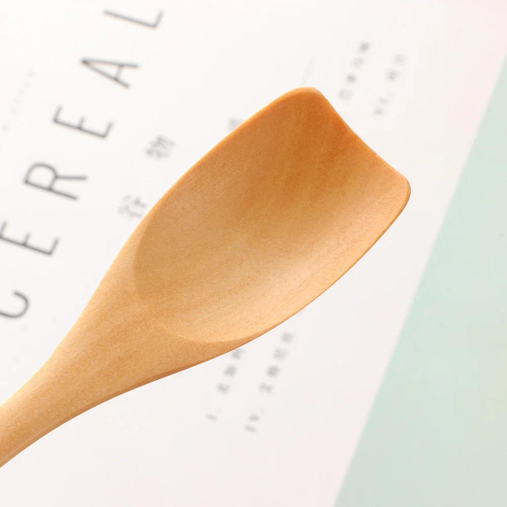 Деревянная ложка Лопатка 1 шт. маленькое мороженое пудинг торт совок в японском