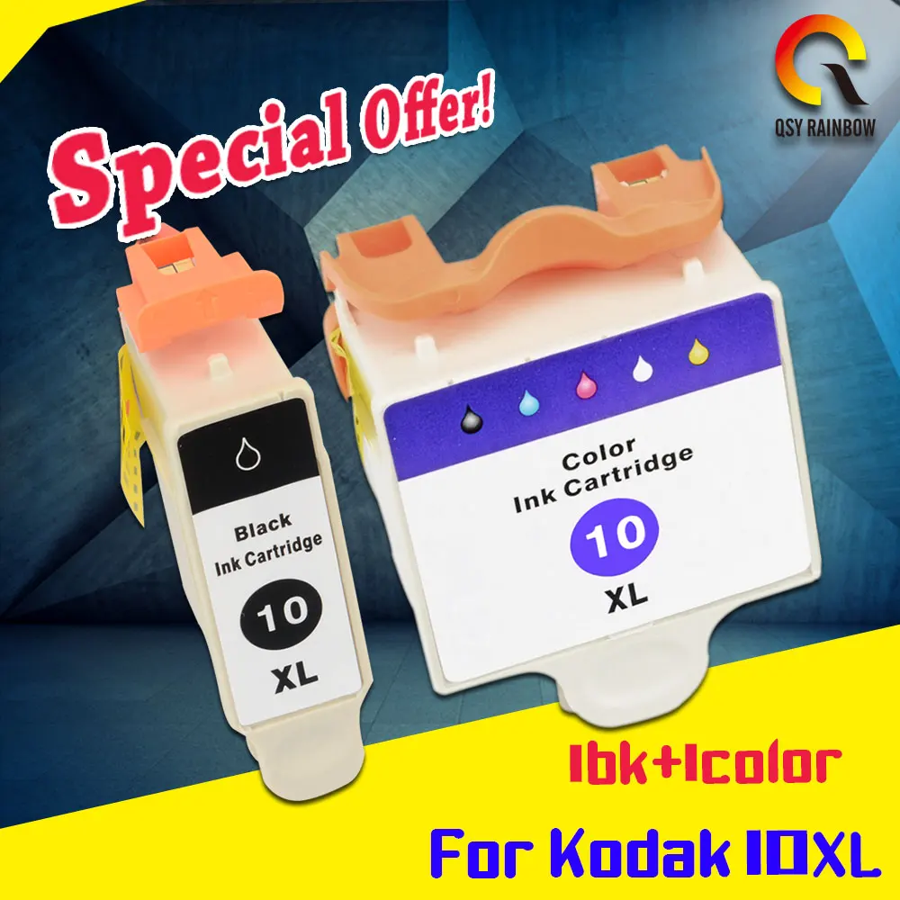 

2 x Compatible Ink Cartridge for KODAK 10 Series 10C 10B 5300 ESP 3 5 7 9 KD10 For ESP 5250/7250/9250/