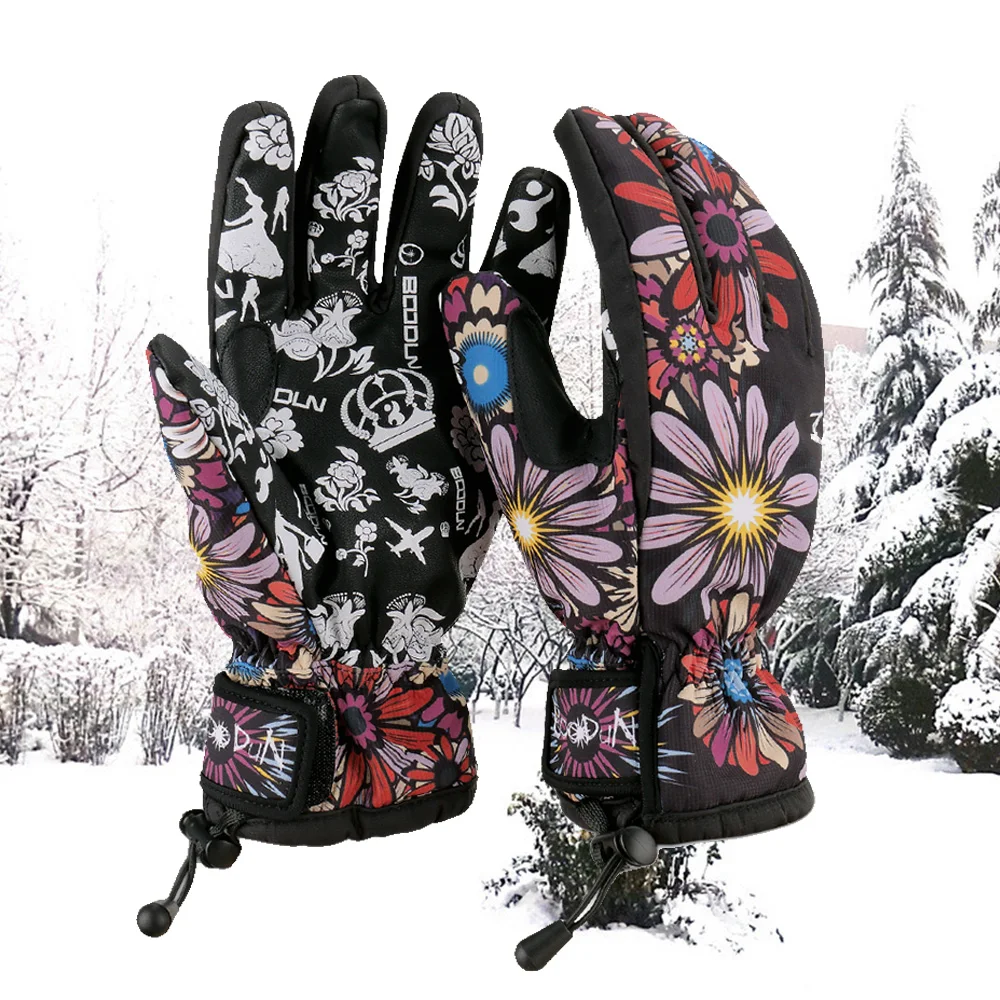 Winter Skiing Gloves bicycle ski bike Cycling Glove Full Finger Outdoor Snowboard Snowmobile Motorcycle gloves Woman | Спорт и