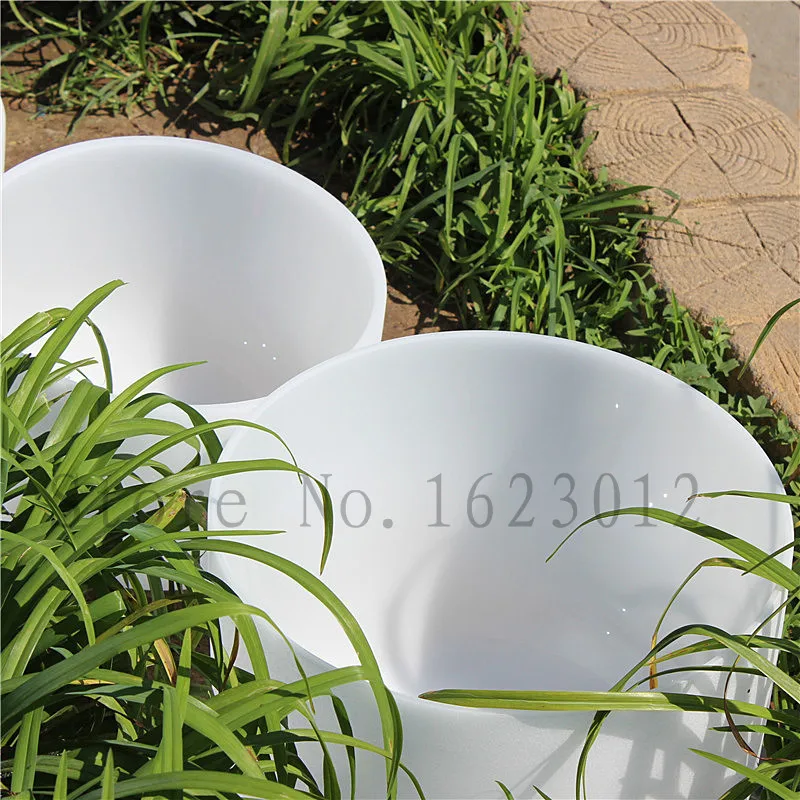 Набор чашек 7 шт. 12 дюймов матовые кварцевые хрустальные поющие чаши от A до G