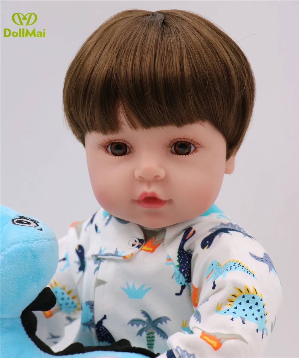 DollMai силиконовая кукла Reborn игрушки 24 дюйма 60 см Виниловая bo Baby Bebes reborn alive bonecas