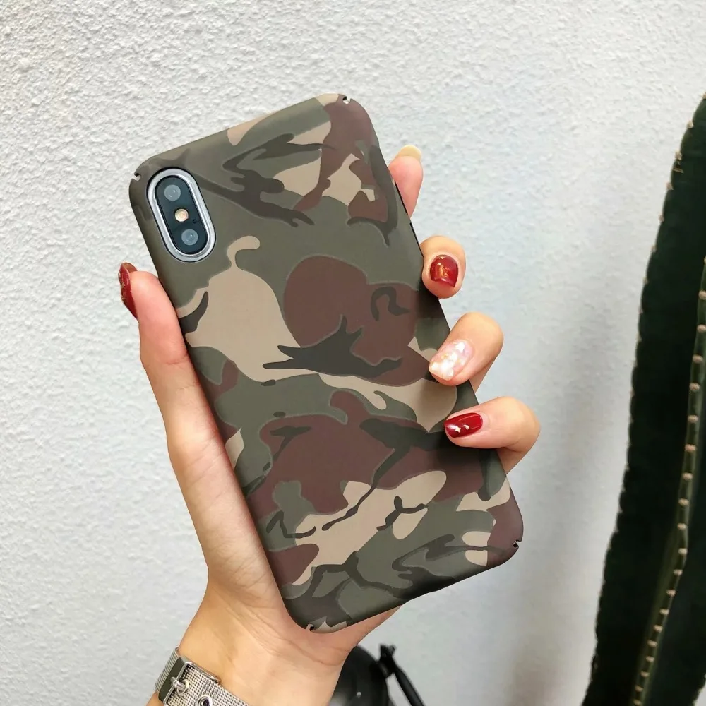 YourTribe камуфляж твердый матовый пластик PC чехол для телефона iPhone 6S 6 Plus 7 8 X xs xr max