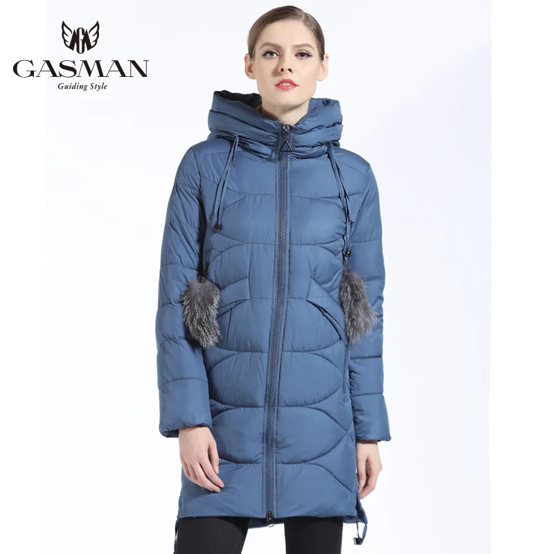 GASMAN 2019 Новая Зимняя Коллекция Пуховик Женский Куртки И Пальто Модные Бренд