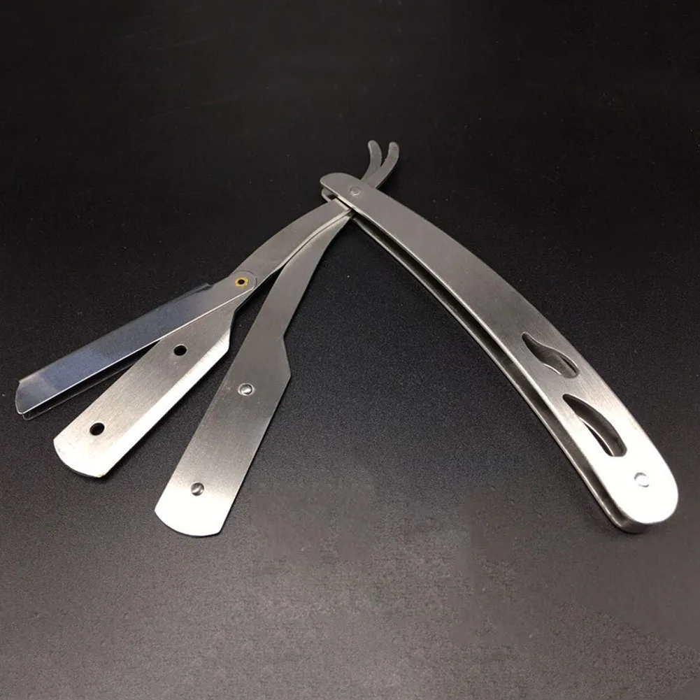 Удобная Горячая Мужская Ручная бритва с прямыми краями из нержавеющей стали