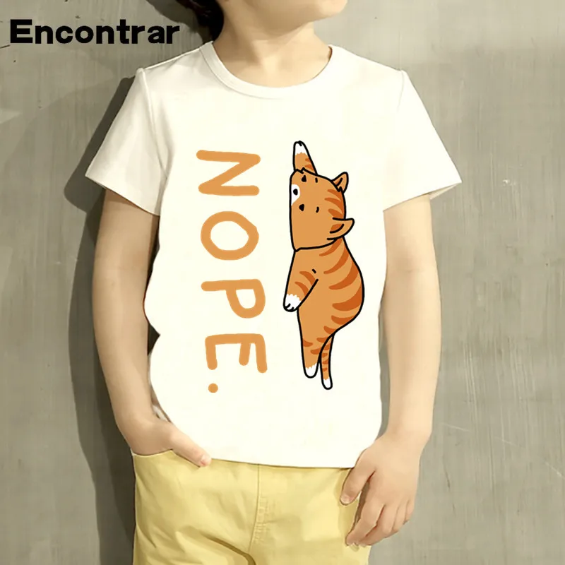 Детская дизайнерская футболка с коалой/кошкой повседневные топы короткими