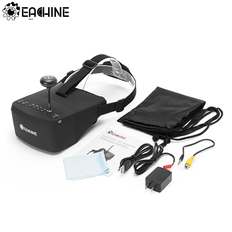 Eachine EV800 5 дюймов 800x480 FPV видео очки 5,8G 40CH Raceband автопоиск встроенный аккумулятор