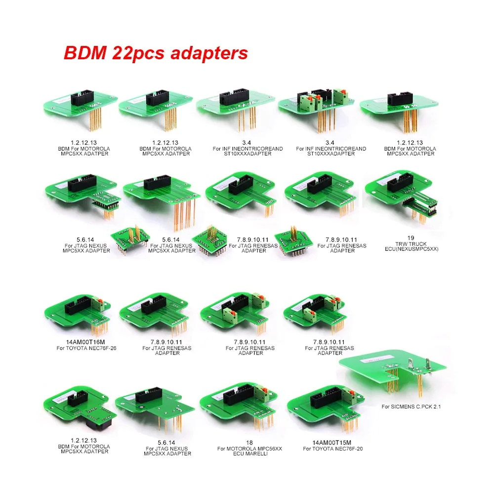 22pcs BDM Adapters 22 шт. Адаптер BDM Рамка 22 зонда для KESS V2 KTAG BDM 100 BDM100 FGTECH V54 BDM Рамка полные наборы obd2 ECU программист BDM 100 - Цвет: 22pcs BDM Adapters