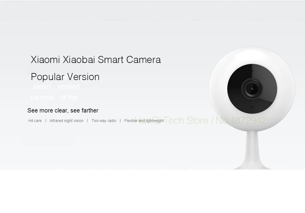Оригинальные смарт-камеры Xiaomi Mijia, 720P HD, беспроводная, Wi-Fi, инфракрасная, ночное видение, детский монитор, 100,4 градусов, домашняя камера, новинка