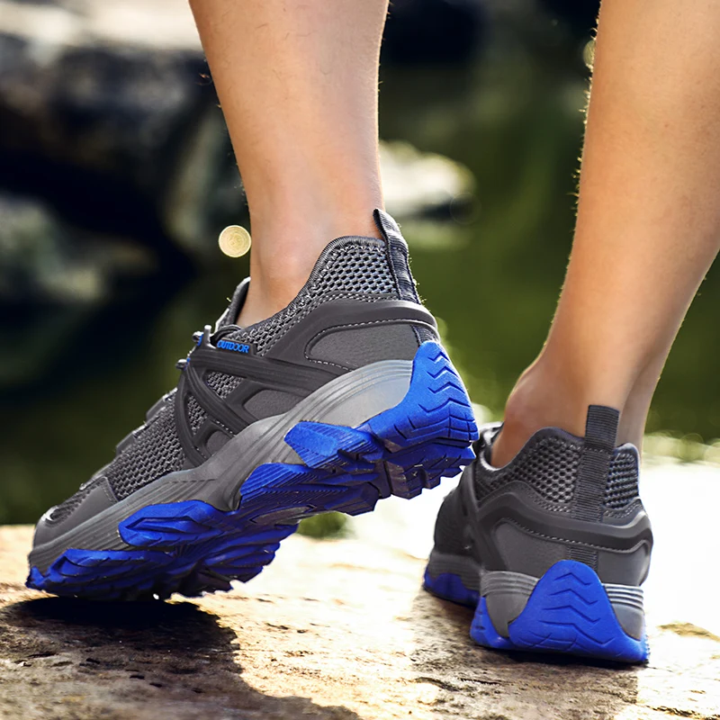 Мужская туристическая обувь альпинистские Горные ботинки водонепроницаемая