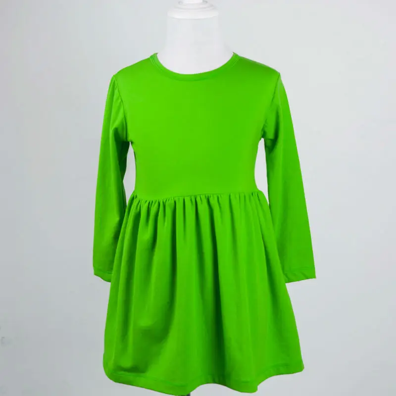 

Оптовая 2016 с длинным рукавом теплый Рождество сплошной цвет вариант для девочек платья