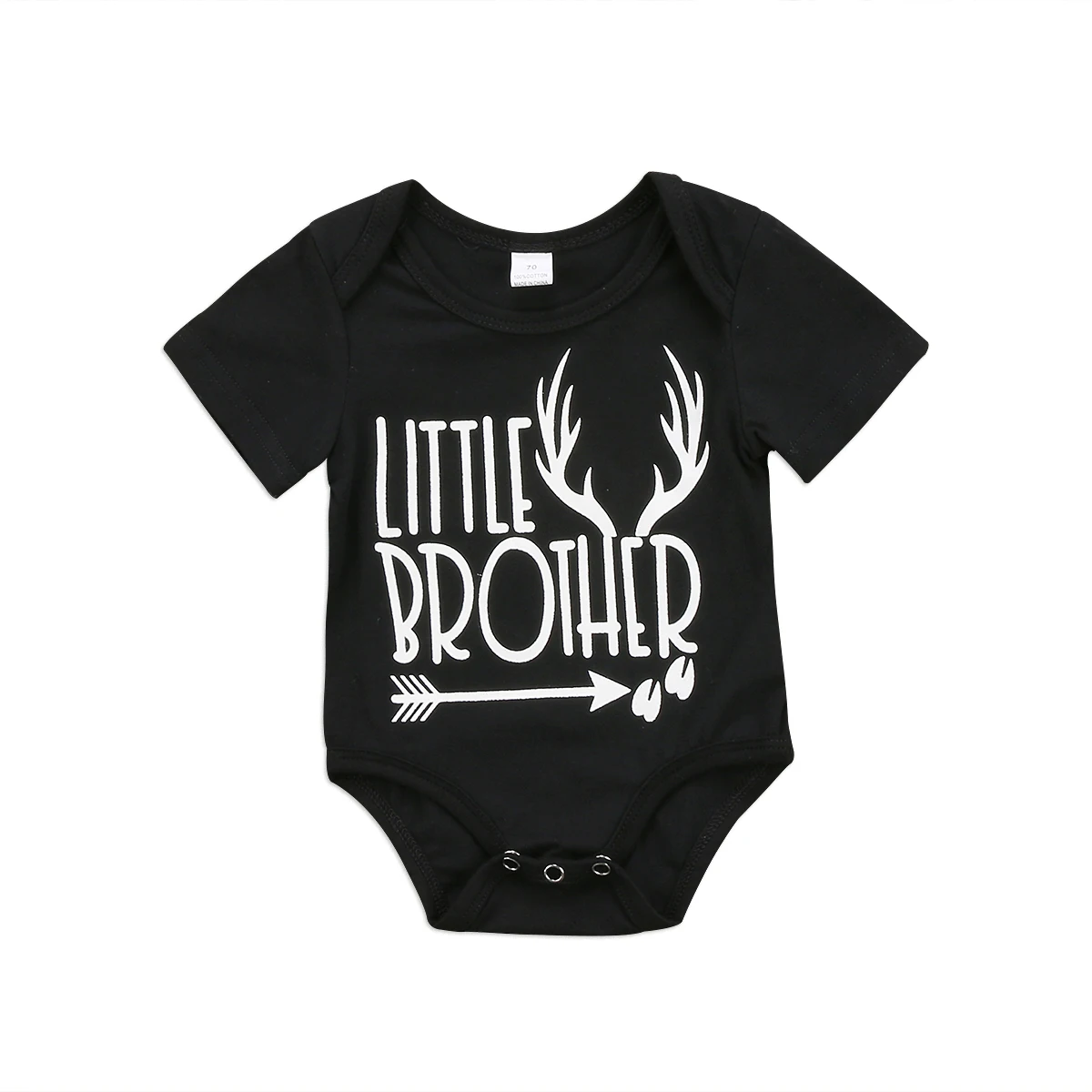 PUDCOCO Baby Letter Romper Boy Tshirt Newborn Kids Family Matching Little Big Brother T-shirt Top 0-6T |