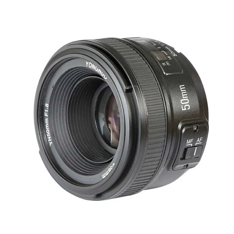 Объектив Yongnuo YN50mm YN MF 50 мм f/1 8 AF Prime Автофокус для зеркальной камеры Nikon D7100 D3200 D3300