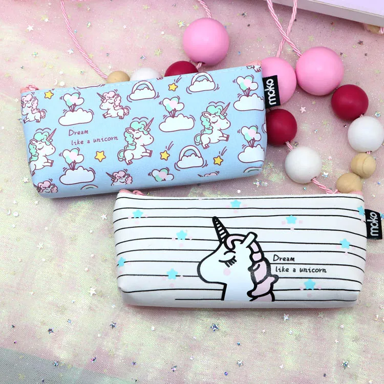 Новинка 2019 холщовый чехол для карандашей гелевые милые школьные принадлежности