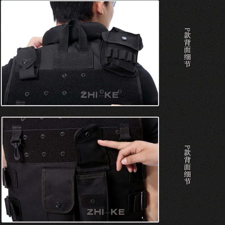 60 см военный тактический жилет черный Открытый SWAT FBI высокое качество защитный боевой полицейский Оборудование безопасности тренировочный жилет