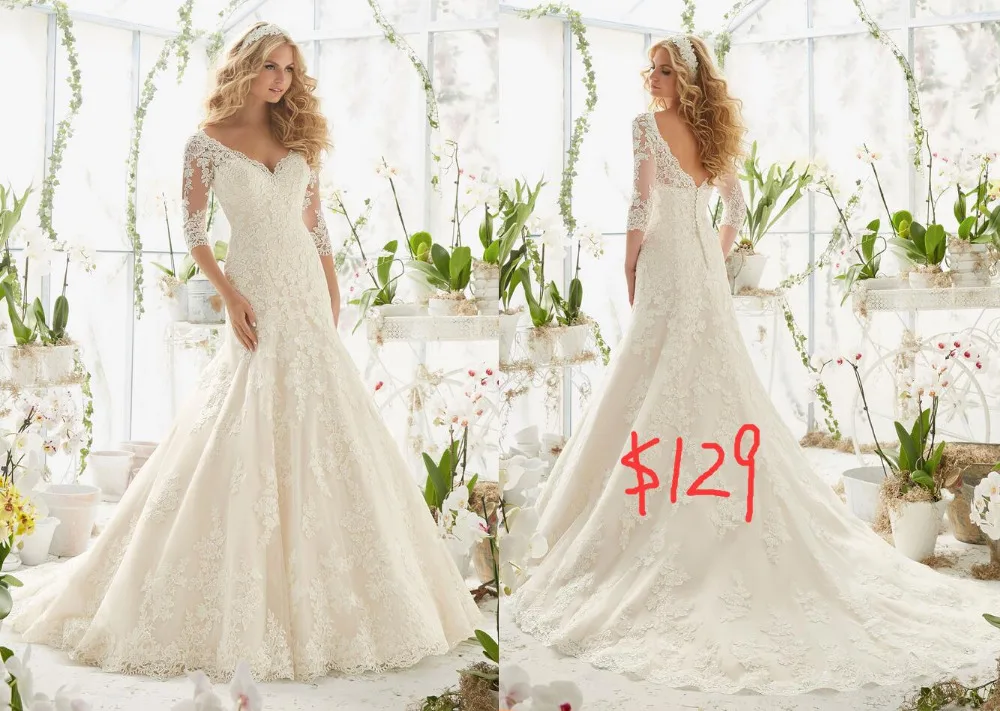 Свадебное платье с коротким рукавом Vnaix W2001|sleeve wedding dress|half sleeve dresseswedding dress |