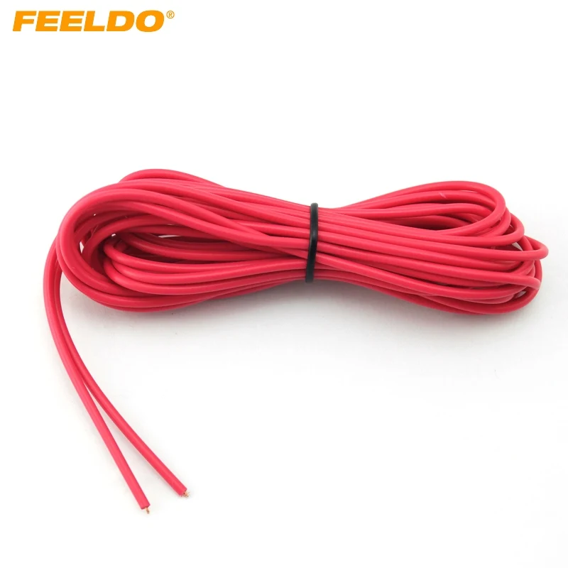 FEELDO 24AWG 5 метров шнур питания провод для автомобильного головного блока радио