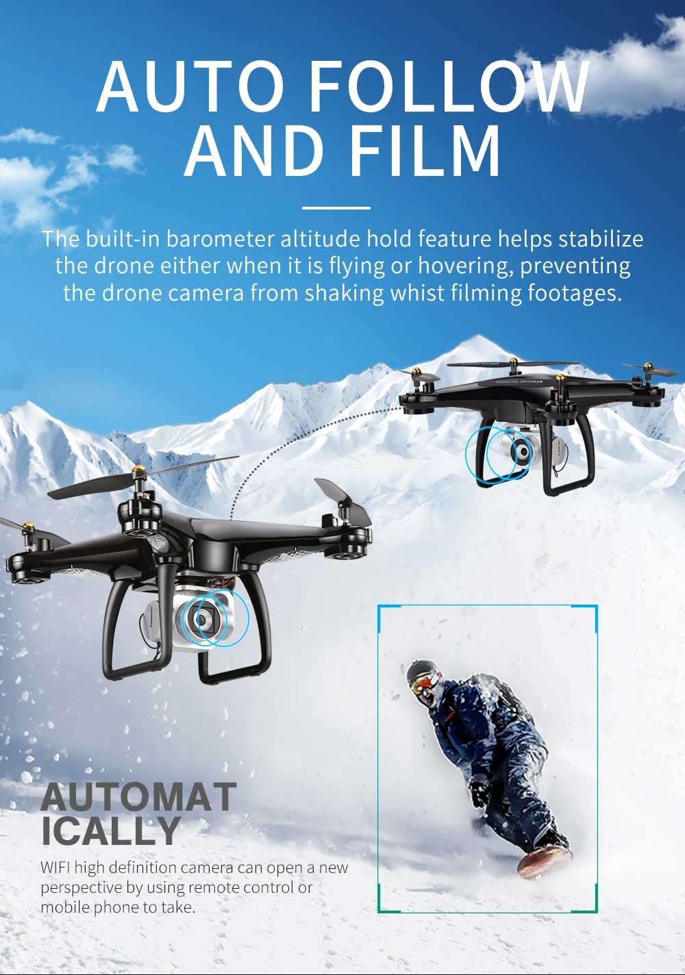 JJRC H68G gps Дрон камера 1080P HD 5G Wifi FPV Квадрокоптер, Радиоуправляемый вертолет Профессиональный Дрон компас Авто слежение Квадрокоптер игрушка