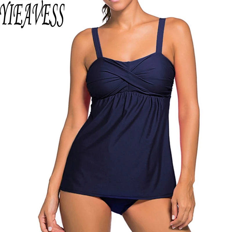 

Купальник Танкини большого размера 5XL, купальник, раздельное бикини с эффектом пуш-ап, без косточек, 2019