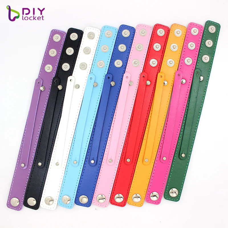 Разные цвета 18 + 8 Pu кожаный браслет подходит для Silde Charms LSBR037 * 10|Браслеты с шармами|