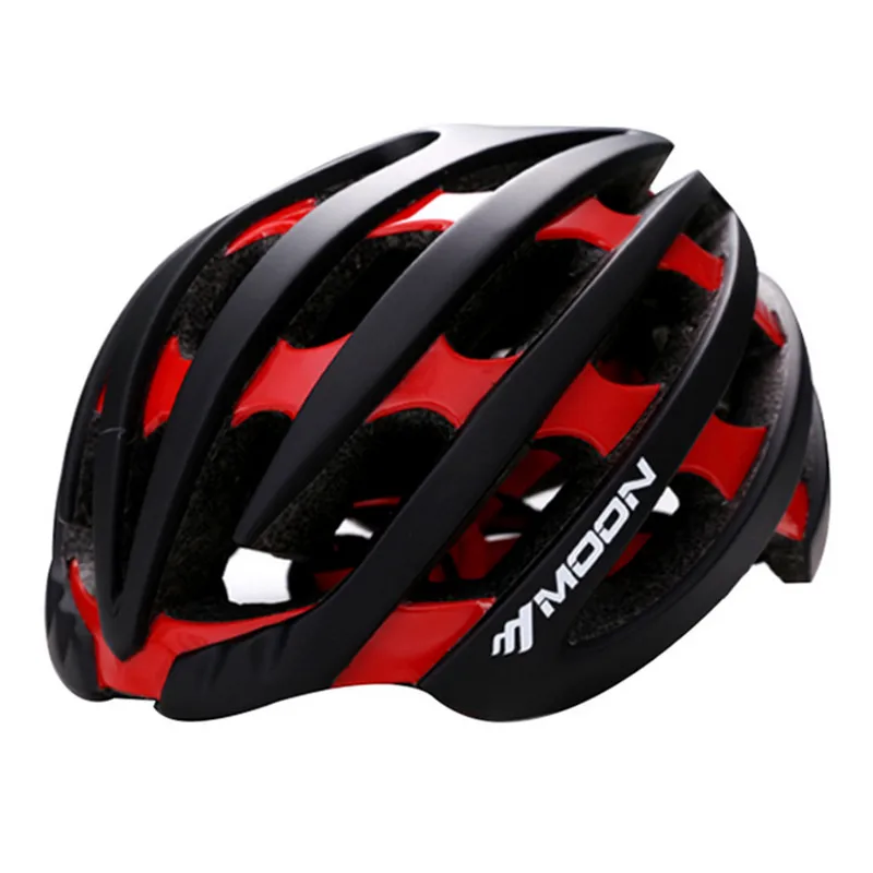 black red MTB велосипедный шлем MOON Ultralight/EPS в литой/Горный/Шоссейный/велосипедный шлем для взрослых велосипедный шлем casco ciclismo 5 - Цвет: black red