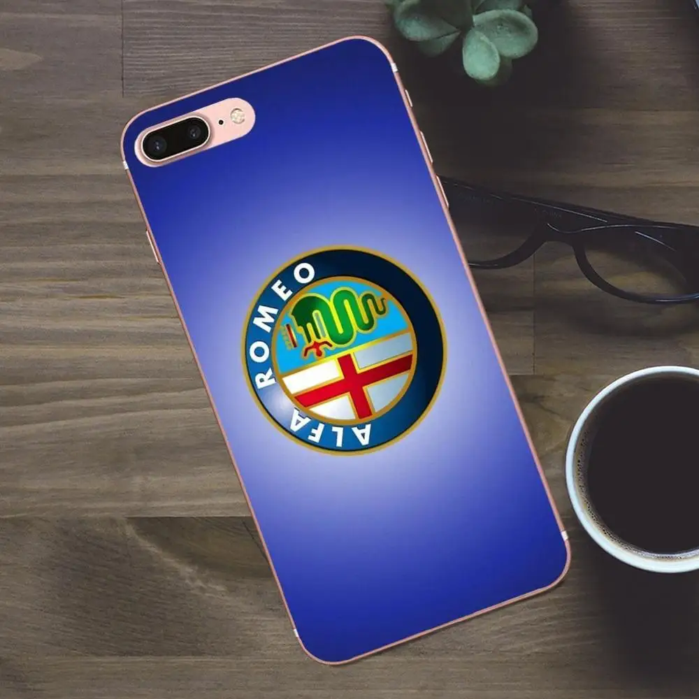 Мягкий живой телефон с логотипом Alfa Romeo для Huawei G8 Honor 5C 5X 6 6X 7 8 9 Y5II Mate P7 P8 P9 P10 P20 Lite Plus