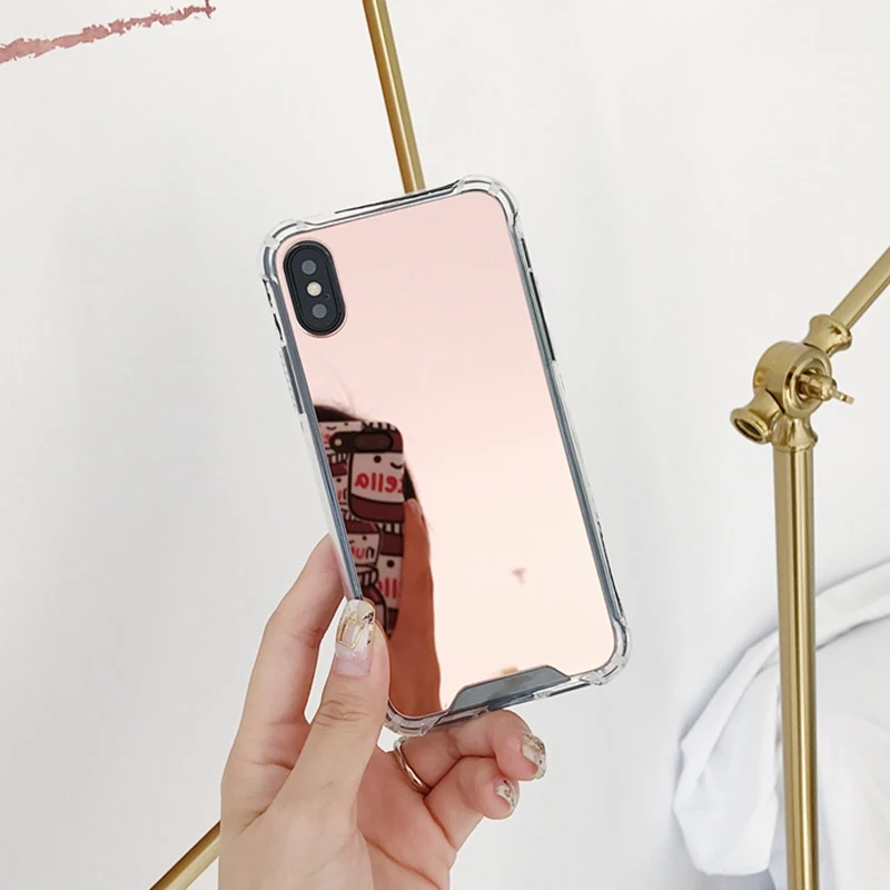 LJim зеркальный ТПУ чехол для iphone 11 Pro XS MAX XR X 10 8 plus противоударный чехол Fundas для iphone 7 8 6s 6 s plus чехол для телефона s