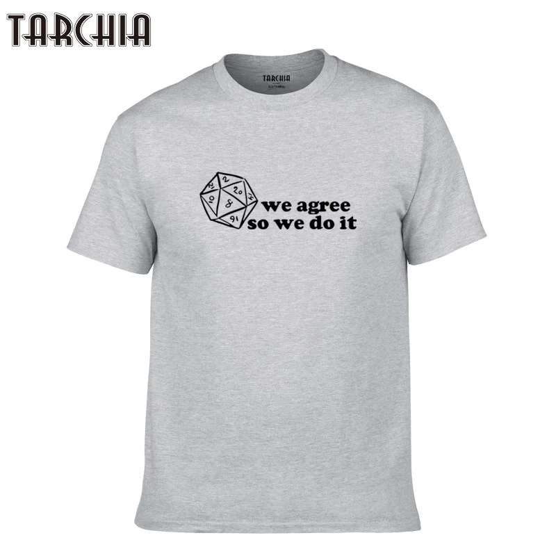 Футболка TARCHIA мужская повседневная с принтом хлопок короткий рукав мягкая