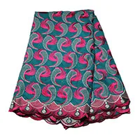 color 1 Me-dusa швейцарская кружевная африканская вуаль кружевная хлопковая вышитая мягкая ткань Высокое качество для платья DIY Новинка оптом и в розницу - Цвет: color 1