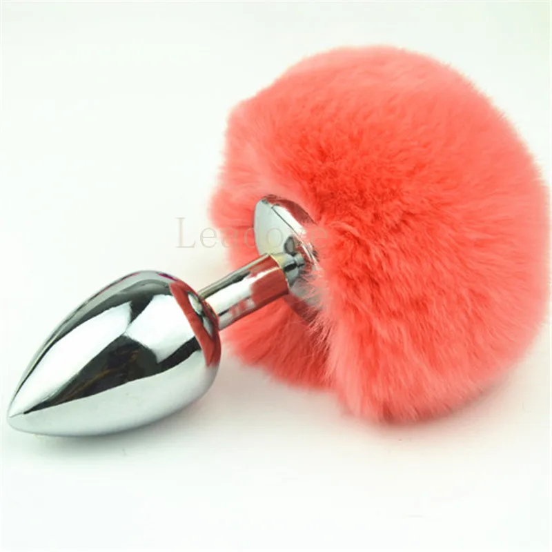 Металлическая Анальная пробка кролика с гладким прикосновением 10 цветов |