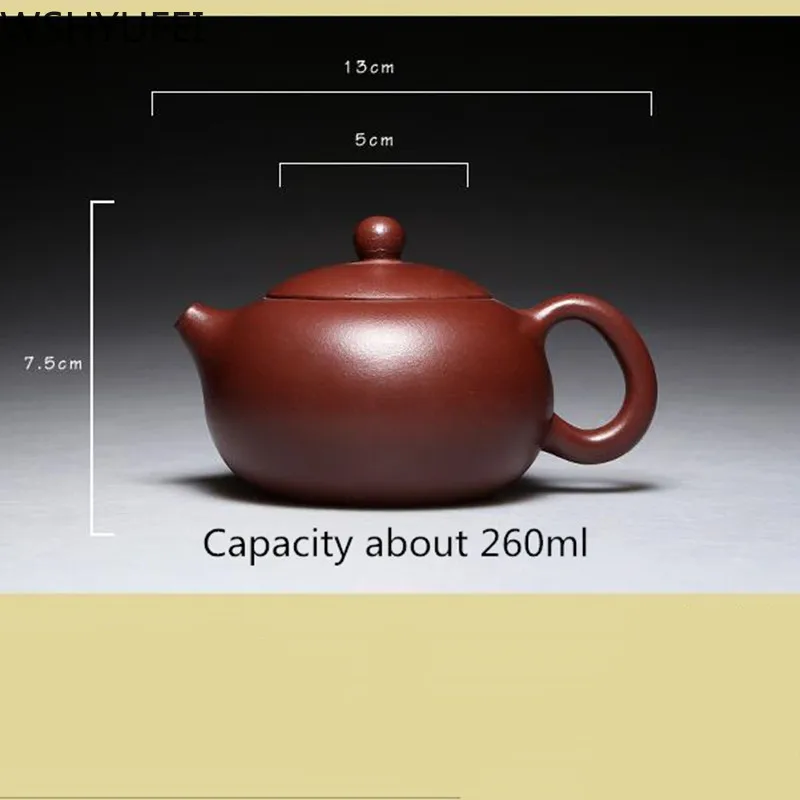 

High quality Zisha teapot Handmade purple mud Xi Shi pot Household Tea set tea set accessories 260ml WSHYUFEI Lock water