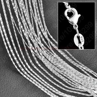wholesale 10pcs 1618202224262830 inches s chains 925 sterling silver fine jewelry necklaces chainslobster clasps