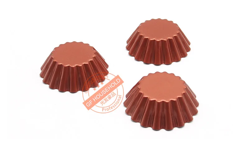 12-Pack яркие круглые многоразовые и антипригарные кексы и кексы выпечки чашки, красный