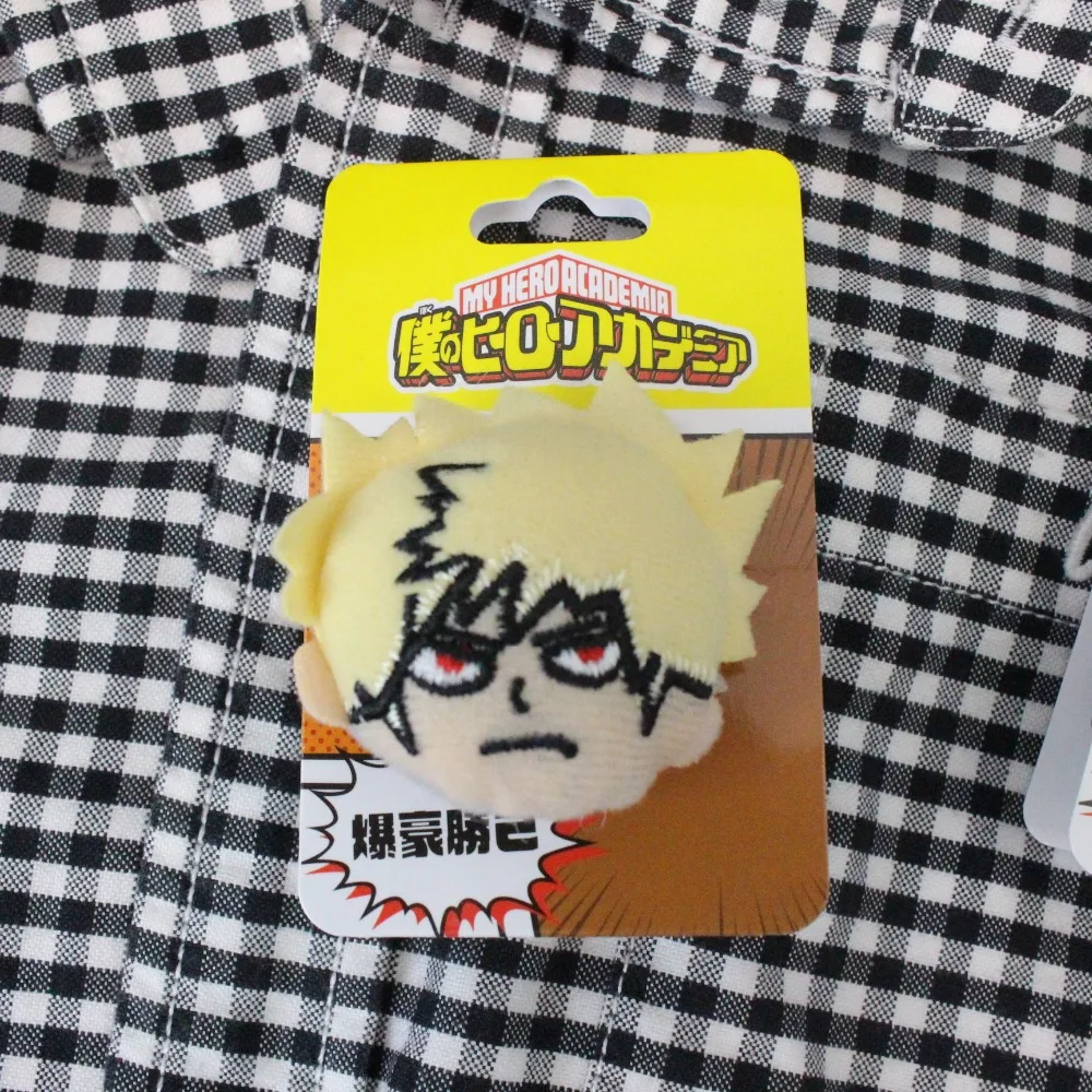 Аниме My Hero academic Izuku Katsuki Shouto плюшевая брошь значок булавка кулон игрушка мягкие