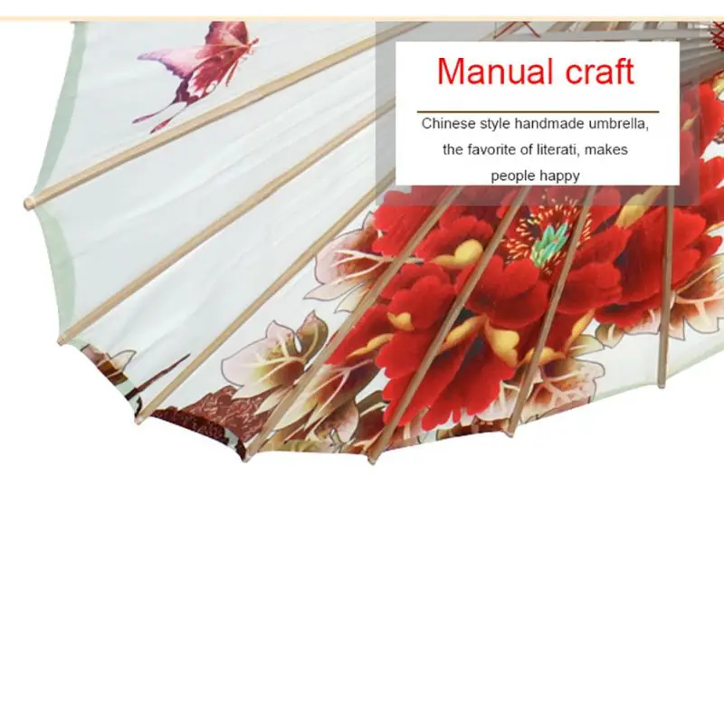 

Chinese Silk Cloth Umbrella Landscape Painting Parasol Decorative Oil Paper Umbrella For Classical Cheongsam