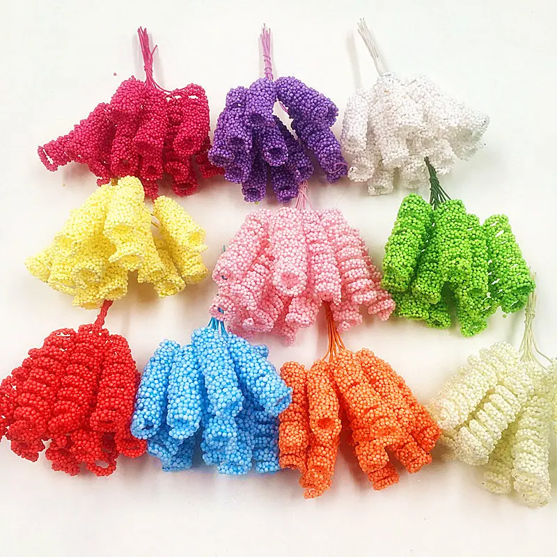 12 шт. (10 см/пучок) искусственные пузырьки Цветочные букеты из эластичного рулона