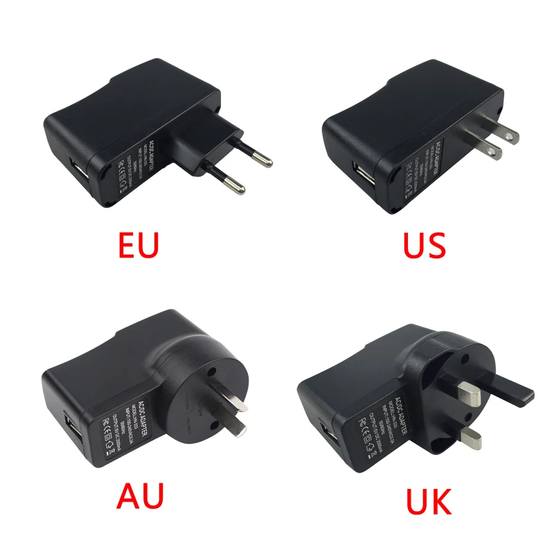 10 шт./лот 5 в 2 а Raspberry Pi Zero адаптер питания EU/US/AU/UK зарядное устройство с кнопкой