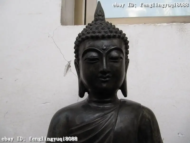 18&quotTibet Buddhism excellent Bronze Copper Sakyamuni Buddha Statue Discount 55% |
